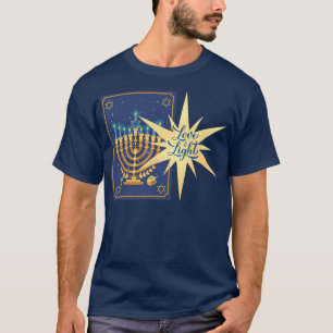 Hanukkah Firande med Kärlek Light Tarot Card med T Shirt