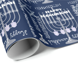 Hanukkah för vit för U-plockafärg lyckliga Presentpapper