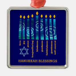 HANUKKAH Fruit of the Spirit Julgransprydnad Metall