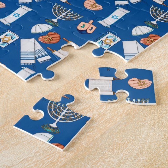 Hanukkah Fun Jigsaw Puzzle Pussel (Sidan)
