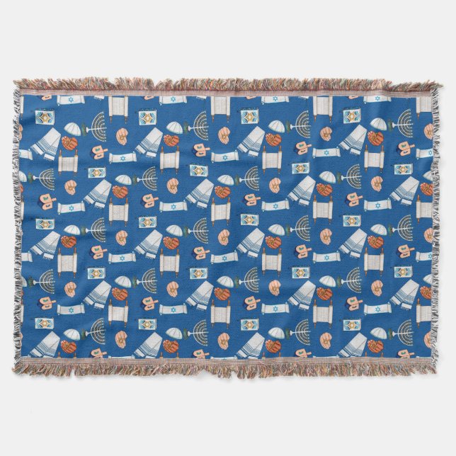 Hanukkah Fun Throw Filt (Framsidan)