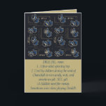Hanukkah Funny Dreidel Guld och Blue Helgkort<br><div class="desc">Humous "Dreidel" Hanukkah/Chanukah, hälsningskort. Njut av ett annat roligt hälsningskort. Det här roligten "Dreidel"-helgdag är bara höger för alla dina vänner och din familj i år. Som alltid kan du redigera inslag för design: flyttat, ändra storlek, rotera osv. färger i bakgrunden kan ändras. Anpassa genom att ta bort text och...</div>