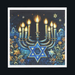 Hanukkah Gift Menorah Pastel Teckning Pappersservett<br><div class="desc">Helgdag temaobjekt designade av Umua. Tryckt och avsänt av Zazzle eller deras närstående företag.</div>
