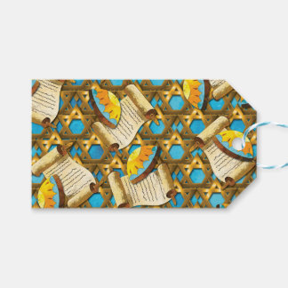 Hanukkah Gift Tag Presentetikett