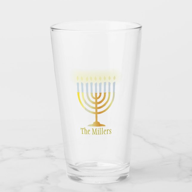 Hanukkah-glas Glaskopp (Framsida)