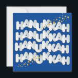 Hanukkah Gnistra Guld Stars Greeting Card<br><div class="desc">Vårt hälsningskort Hanukkah Guld Stars Greeting Card med gnistra och glitter är ett roligt,  en klass och ett elegant sätt att önska familj,  vänner och kunder Lycklig Hanukkah/Chanukah. Utredningar? Skicka e-post till bestdressedbread@gmail.com</div>