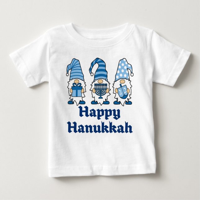 Hanukkah Gnomes Trio Baby T Shirt (Framsida)