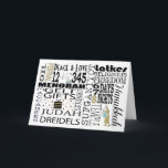 Hanukkah Greeting Card Chanukah Ord Helgkort<br><div class="desc">"Chanukah Ord" Hanukkah-hälsningskort med kuvert. Om du vill anpassa kortet tar du bara bort text, "Fred och Kärlek" och lägger till ditt eget ord. Välj ditt favoritteckensnitt stil, färg, storlek och text. Ändra text till ditt eget tycke på det invändiga kortet! Tack för att du stannade och shoppade förbi. Mycket...</div>