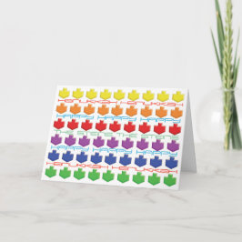 Hanukkah Greeting Card "Dreidel, Dreidel, Dreidel" Helgkort
