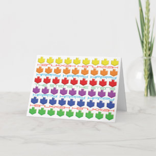 Hanukkah Greeting Card "Dreidel, Dreidel, Dreidel" Helgkort