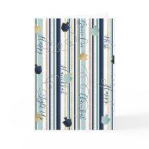 Hanukkah Greeting Card Dreidels i Rand