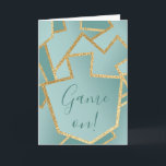 Hanukkah Greeting Card Elegant Dreidels/Turcos Helgkort<br><div class="desc">"Hanukkah Guld/Turquise Dreidels" hälsningskort med kuvert. Anpassa genom att ta bort text på framsidan och insidan av hälsningskortet. Välj ditt favoritteckensnitt stil, färg och storlekt. Tack för att du stannade och shoppade förbi. Mycket uppskattat!!!! Lycklig Hanukkah! Storlek: Normal (5 tum x 7 tum) födelsedag eller helgdagar, bra dagar eller helgdagar,...</div>