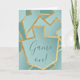 Hanukkah Greeting Card Elegant Dreidels/Turcos Helgkort