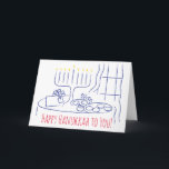 Hanukkah Greeting Card Personalize Helgkort<br><div class="desc">Ett Hanukkah-hälsningskort för personlig anpassning. Välj bara ditt favoritteckensnitt storlekt,  stil,  färg och text för att anpassa det här kortet,  både inuti och ut. Tack för att du stannade och shoppade förbi. Lycklig Chanukah/Hanukkah!!!</div>