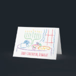 Hanukkah Greeting Card Personalize med kuvert Helgkort<br><div class="desc">Ett Hanukkah-hälsningskort (inklusive kuvert) för personlig anpassning. För ditt ge nöje har jag skapat ett färdigt enkelt kort, jag hoppas att du kommer att njuta av det! Välj ditt favoritteckensnitt storlekt, stil, färg och text för att anpassa det här kortet, både på och utanför. Tack för att du stannade och...</div>