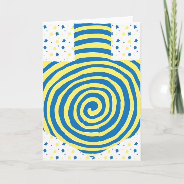 Hanukkah Greeting Card Personalize Option Helgkort (Framsida)