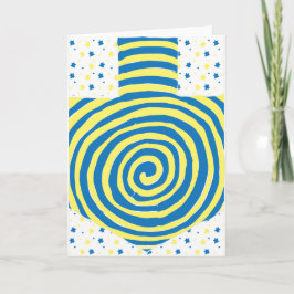 Hanukkah Greeting Card Personalize Option Helgkort