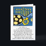 Hanukkah Greeting Card Personalize Option Helgkort<br><div class="desc">7 tum x 5 tum gratulationskort för Hanukkah eller Chanukah med kuvert. Humoriserat kort för vem som helst. Anpassningsalternativ,  redo om du är det! Välj bara ditt favoritteckensnitt stil,  färg,  storlek och ordalydelse för insidan av kortet.
Tack för att du stannade och shoppade förbi. Mycket uppskattade.
Lycklig Hanukkah/Chanukah/Hanukah :)</div>