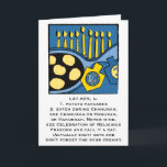 Hanukkah Greeting Card Personalize Option Helgkort<br><div class="desc">7 tum x 5 tum gratulationskort för Hanukkah eller Chanukah med kuvert. Humoriserat kort för vem som helst. Anpassningsalternativ,  redo om du är det! Välj bara ditt favoritteckensnitt stil,  färg,  storlek och ordalydelse för insidan av kortet. Tack för att du stannade och shoppade förbi. Mycket uppskattade. Lycklig Hanukkah/Chanukah/Hanukah :)</div>