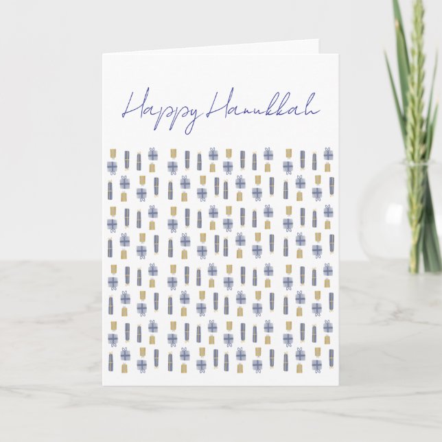 Hanukkah Greeting Card Tack Kort (Framsida)