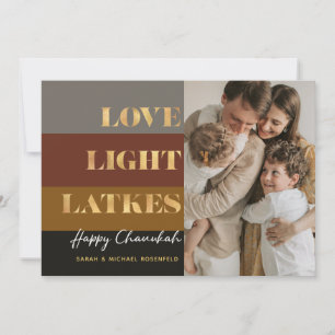 Hanukkah Guld Kärlek Light Latkes Anpassningsbar F