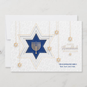 Hanukkah Hälsning Helgdag Card Julkort