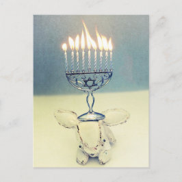 Hanukkah hälsningkort - Aldo en kanin och en Helg Vykort