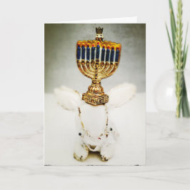 Hanukkah hälsningkort - Aldo en kanin och en Helgkort