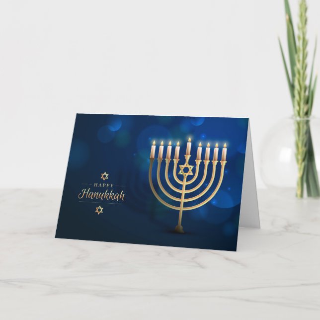 Hanukkah-hälsningskort Helgkort (Framsida)