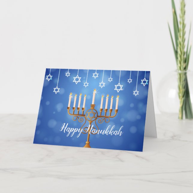 Hanukkah-hälsningskort Helgkort (Framsida)