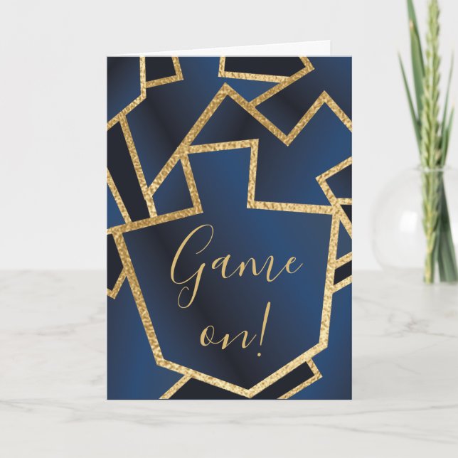 Hanukkah-hälsningskort med kuvert Elegant Dreidels Helgkort (Framsida)