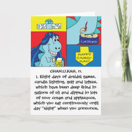 Hanukkah-hälsningskort med kuvert helgkort