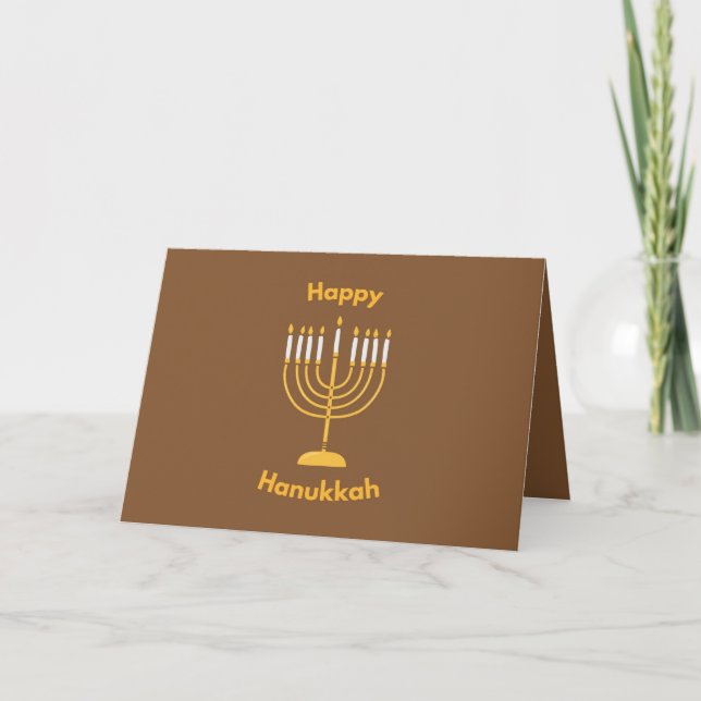 Hanukkah-hälsningskort Tack Kort (Framsida)
