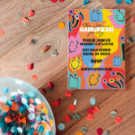 Hanukkah Hanukkah Lycklig Art Inbjudningar<br><div class="desc">Hanukkah Lycklig Art-inbjudan anpassar sig genom att ta bort text och ersätta med ditt eget budskap. Välj ditt favoritteckensnitt stil, färg och storlekt. Alla inslag kan redigeras (rotera, flyttat, radera, ändra storlek osv.) Tack för att du stannade och shoppade förbi. Mycket uppskattat!!!! Lycklig Hanukkah! Storlek: 5 x 7 tum Gör...</div>