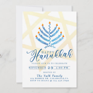 Hanukkah, Hanukkah Party, judisk Helgdag Inbjudningar