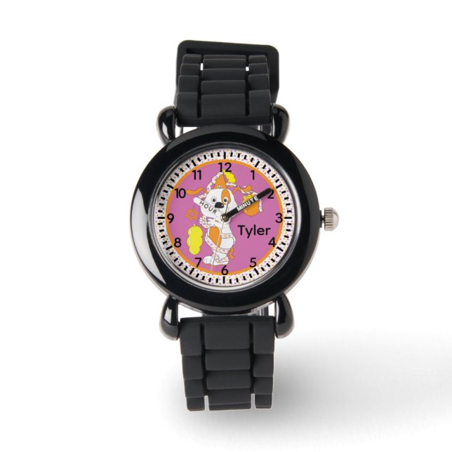 Hanukkah Happy Dog Watch Personalize Armbandsur (Framsida)