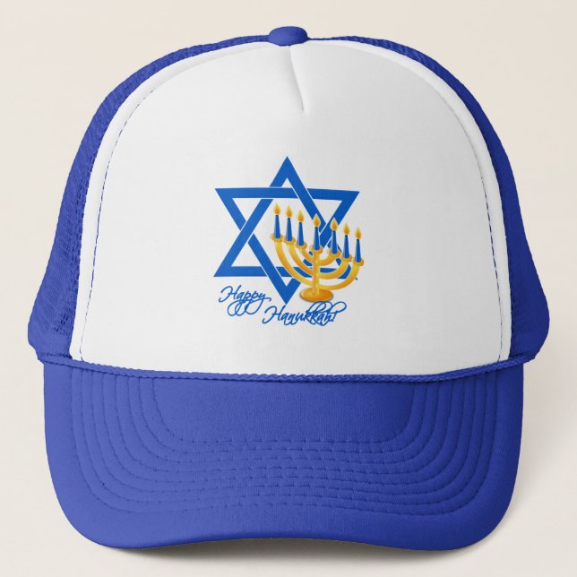 Hanukkah hat, välj färg truckerkeps (Framsida)