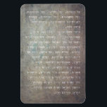 Hanukkah Hebrew Al Hanisim Prayer Judaica Art Magnet<br><div class="desc">Unik artistisk skildring av hebreiska bön Al Hanisim Hebrew Prayer, till att börja med ord, "och vi tackar er för miraklet, för inlösen, för de mäktiga handlingarna, för sparåtgärderna och för de underverk som ni har gjort för våra förfäder under dessa dagar, vid denna tidpunkt". Man tar tillbaka bön under...</div>
