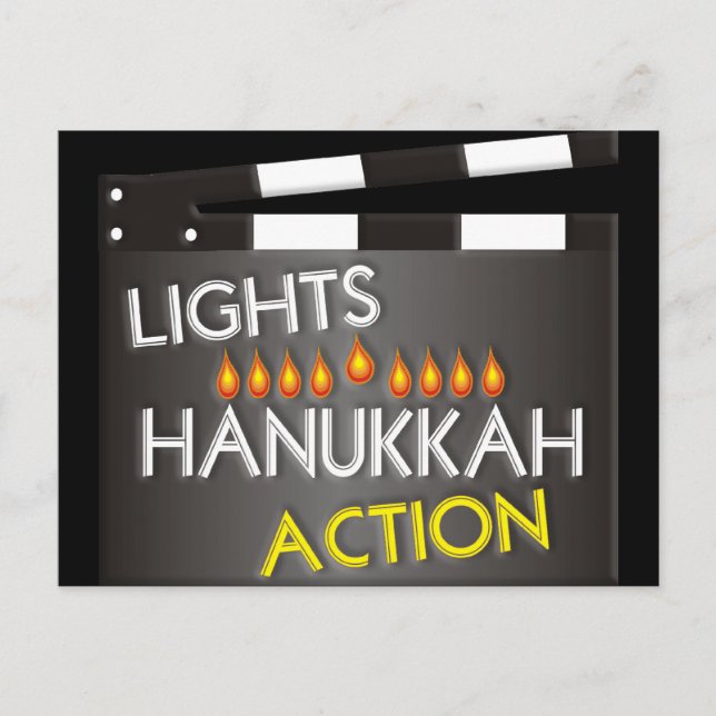 Hanukkah Helg Vykort (Framsida)