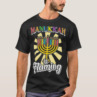 Hanukkah Helgdag Gay pride LGBTQ Flagga Dreidel Me T Shirt