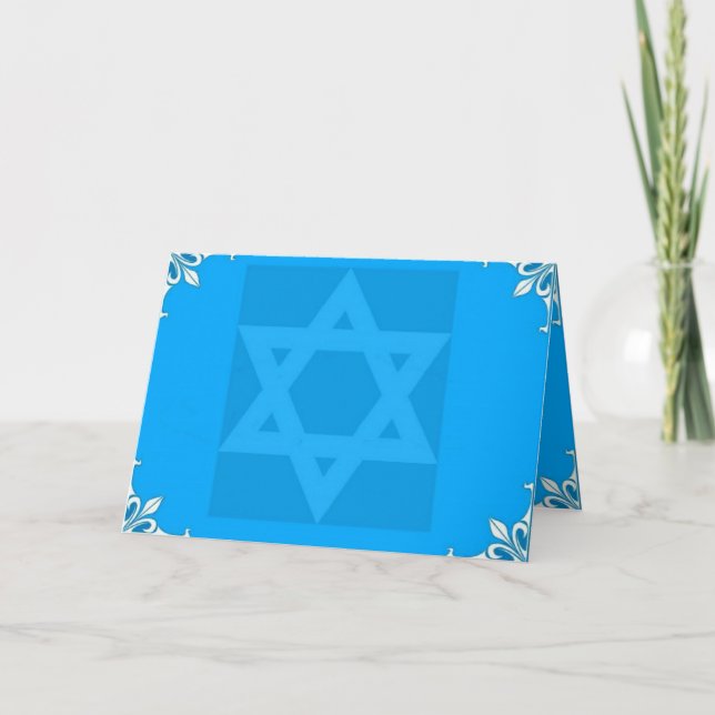 Hanukkah Helgkort (Framsida)