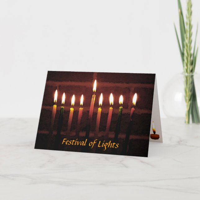 Hanukkah Helgkort (Framsida)