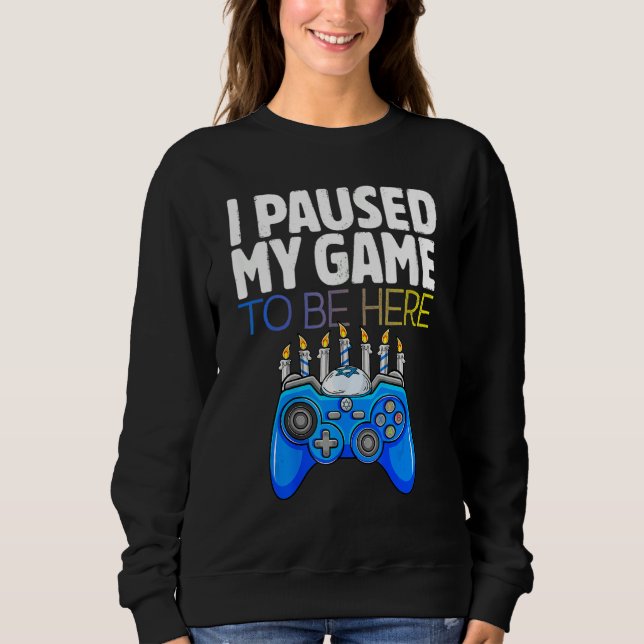 Hanukkah I Paused My Game to be here Controller Ga T Shirt (Framsida)