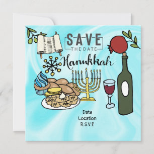 Hanukkah inbjudningar