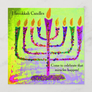 Hanukkah inbjudningar