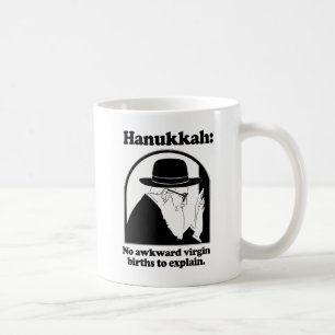 Hanukkah - inga konstiga jungfruliga födelser kaffemugg