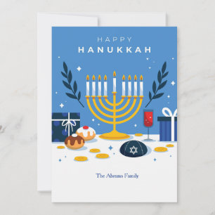 Hanukkah Inslag Greeting Card Julkort