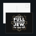 Hanukkah Inte Fullblodsjude Judisk Chanukah Vykort<br><div class="desc">Hanukkah Inte Fullblodsjude Judisk Chanukah</div>
