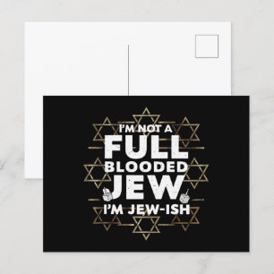 Hanukkah Inte Fullblodsjude Judisk Chanukah Vykort