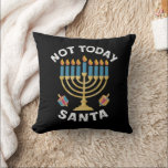 Hanukkah Inte i dag Santa Jewish Chanukah Kudde<br><div class="desc">Hanukkah Inte i dag Santa Jewish Chanukah</div>